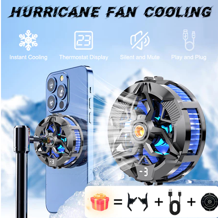 NewFunCooler HP Pendingin Fan Cooler HP Untuk Game Tanpa Kabel Radiator Fan Gaming Phone