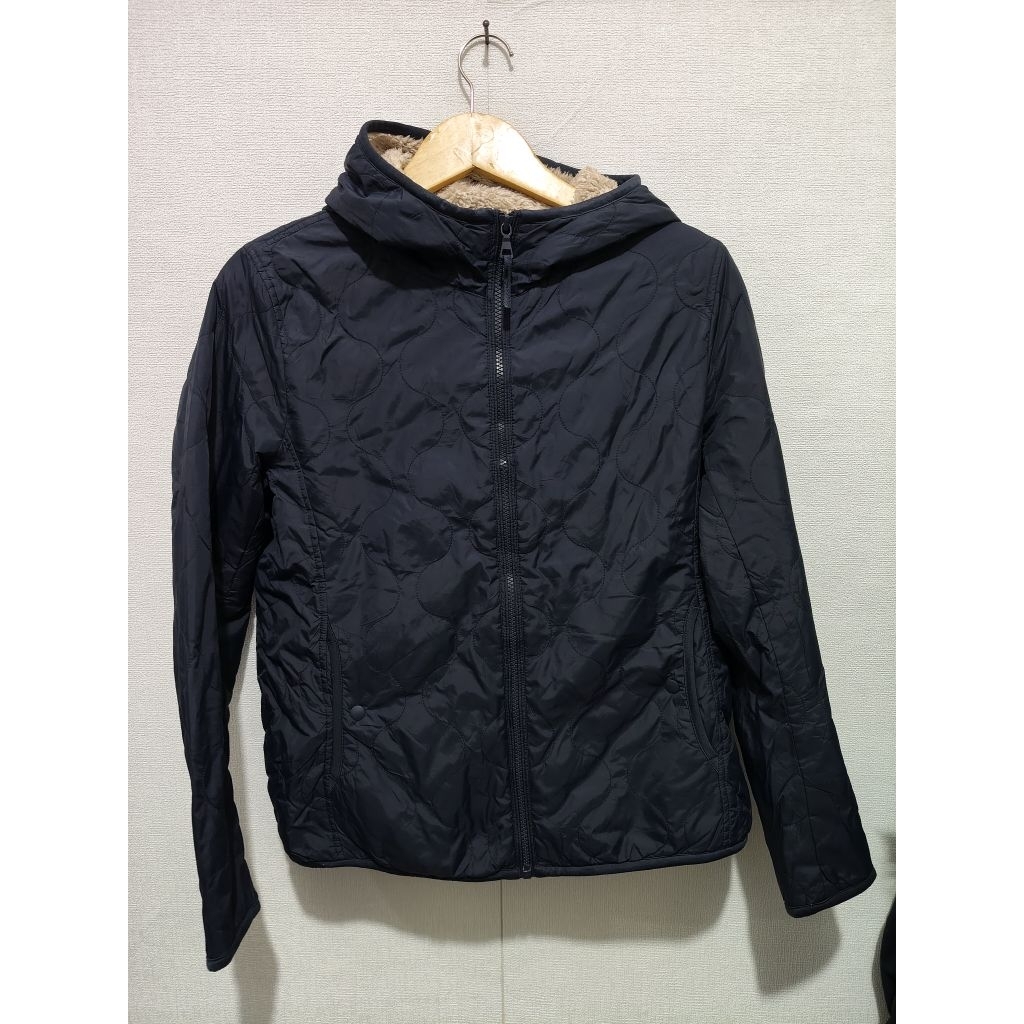 Hoodie quilted Uniqlo inner sherpa