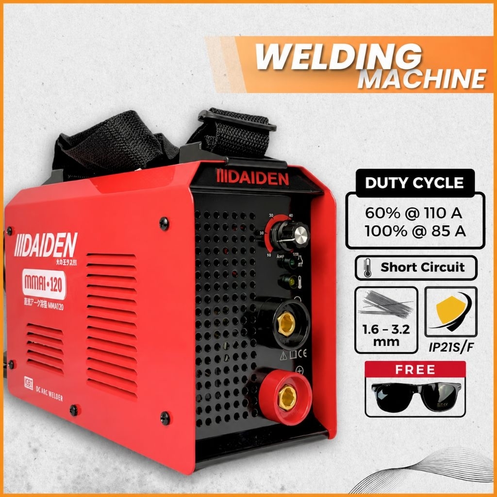 Mesin Las Daiden MMAi 120 Trafo Las Daiden MMA 120 Inverter Daiden MMA 120 Efisien