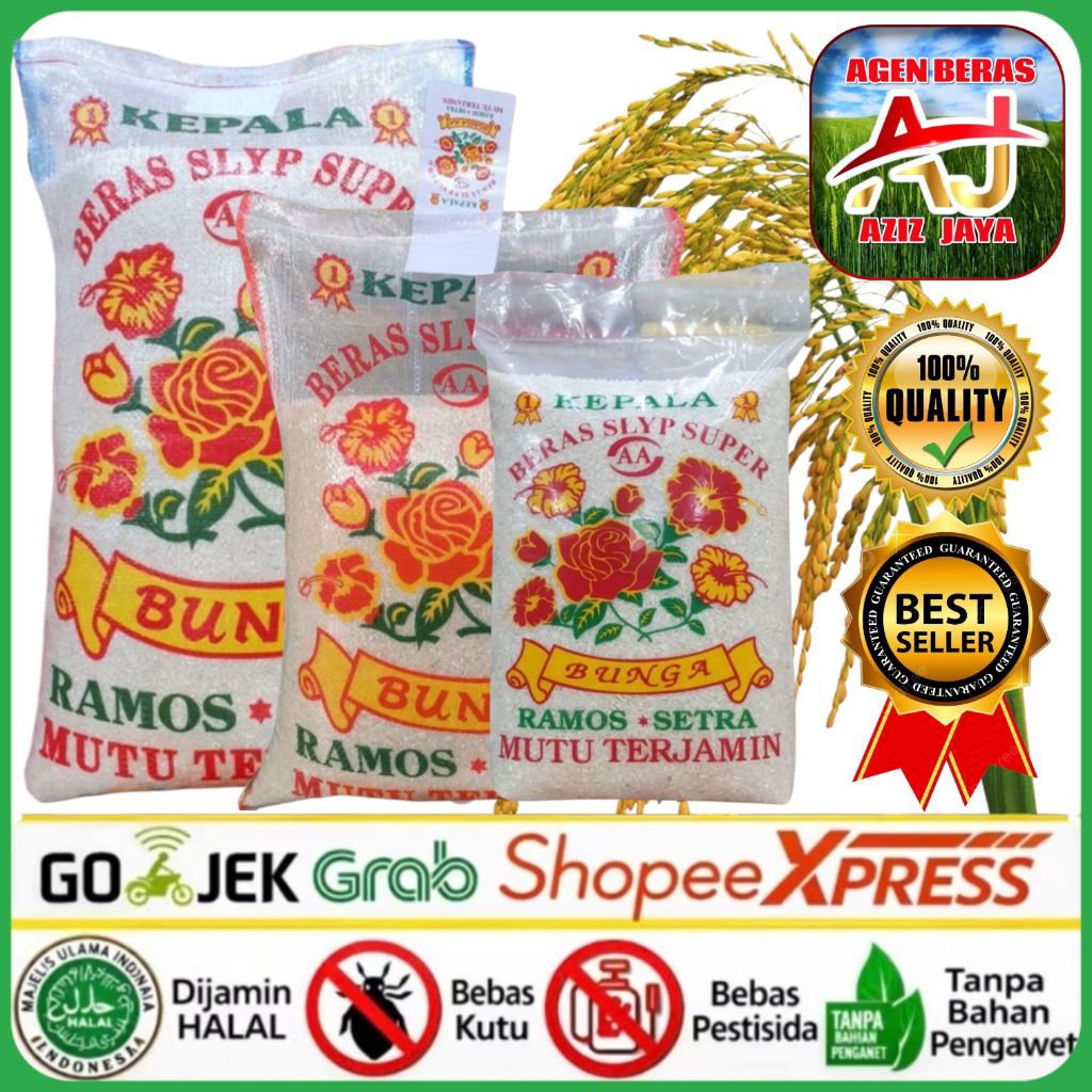 BERAS CAP BUNGA Slyp Super