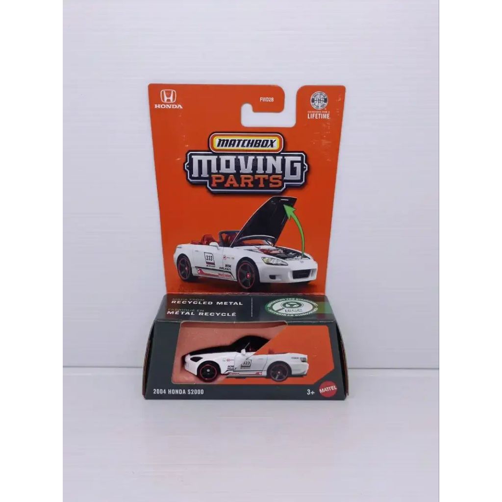 matchbox honda s2000 moving parts