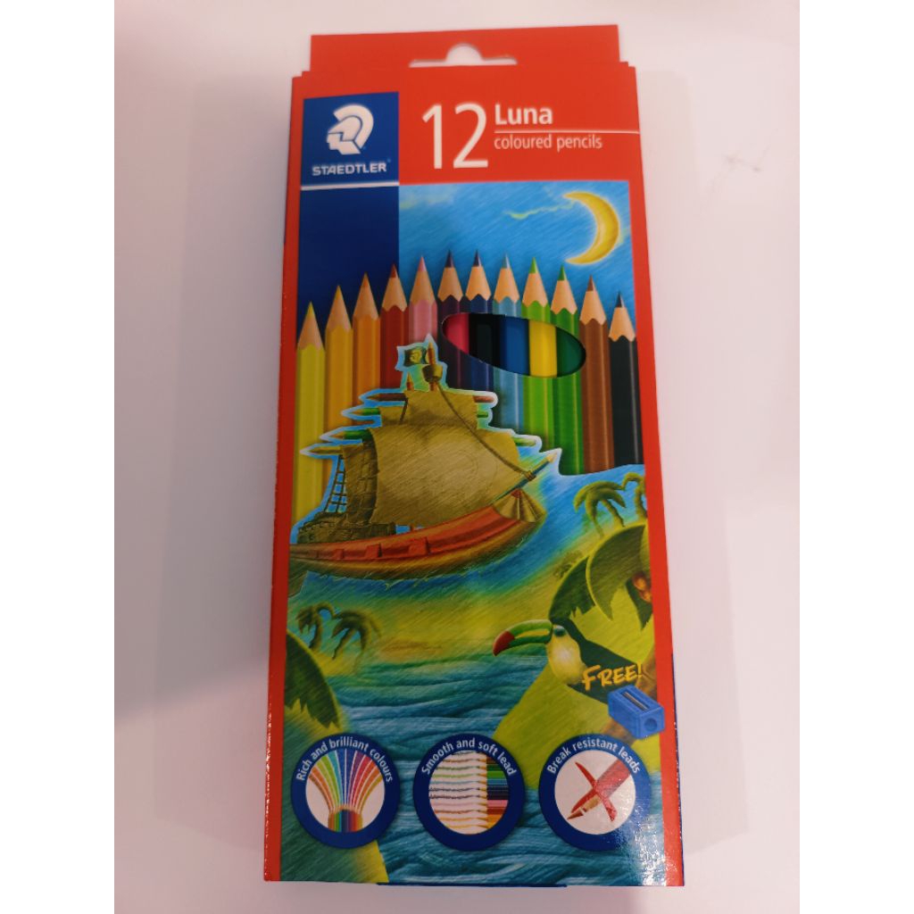Pensil Warna Staedtler Luna 12 Warna Pensil Panjang