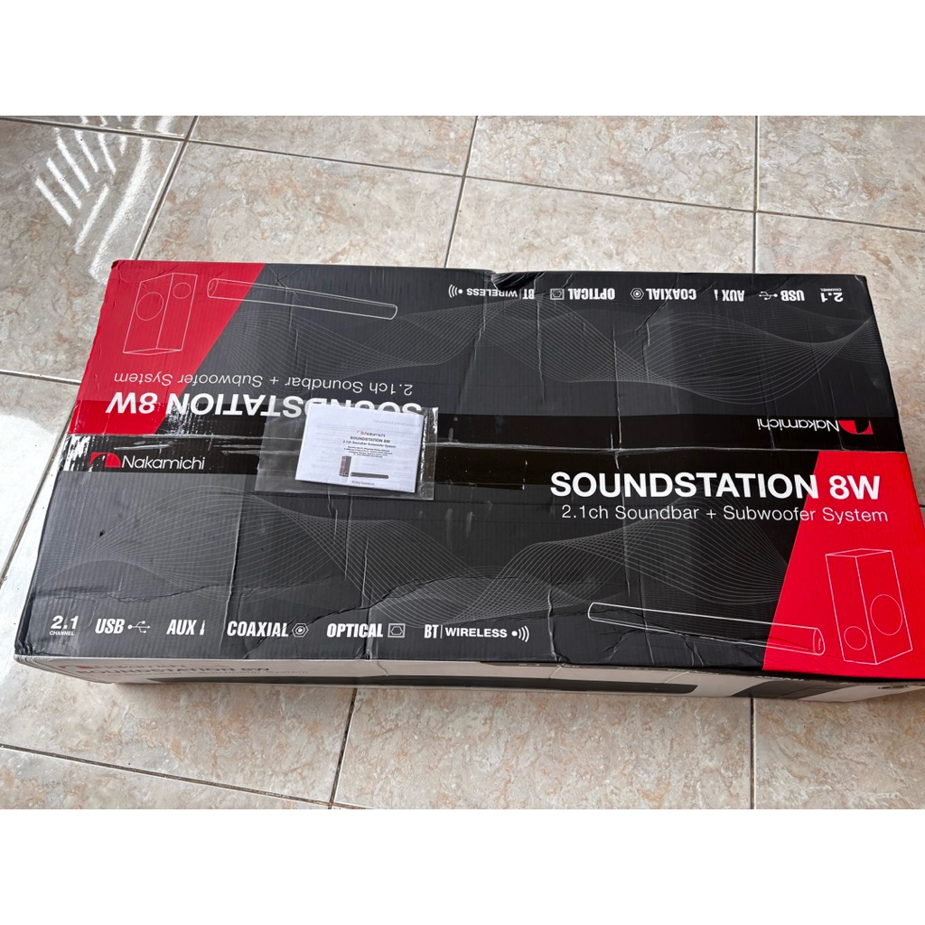 Nakamichi Soundstation 8W 2.1ch Speaker Bluetooth Soundbar