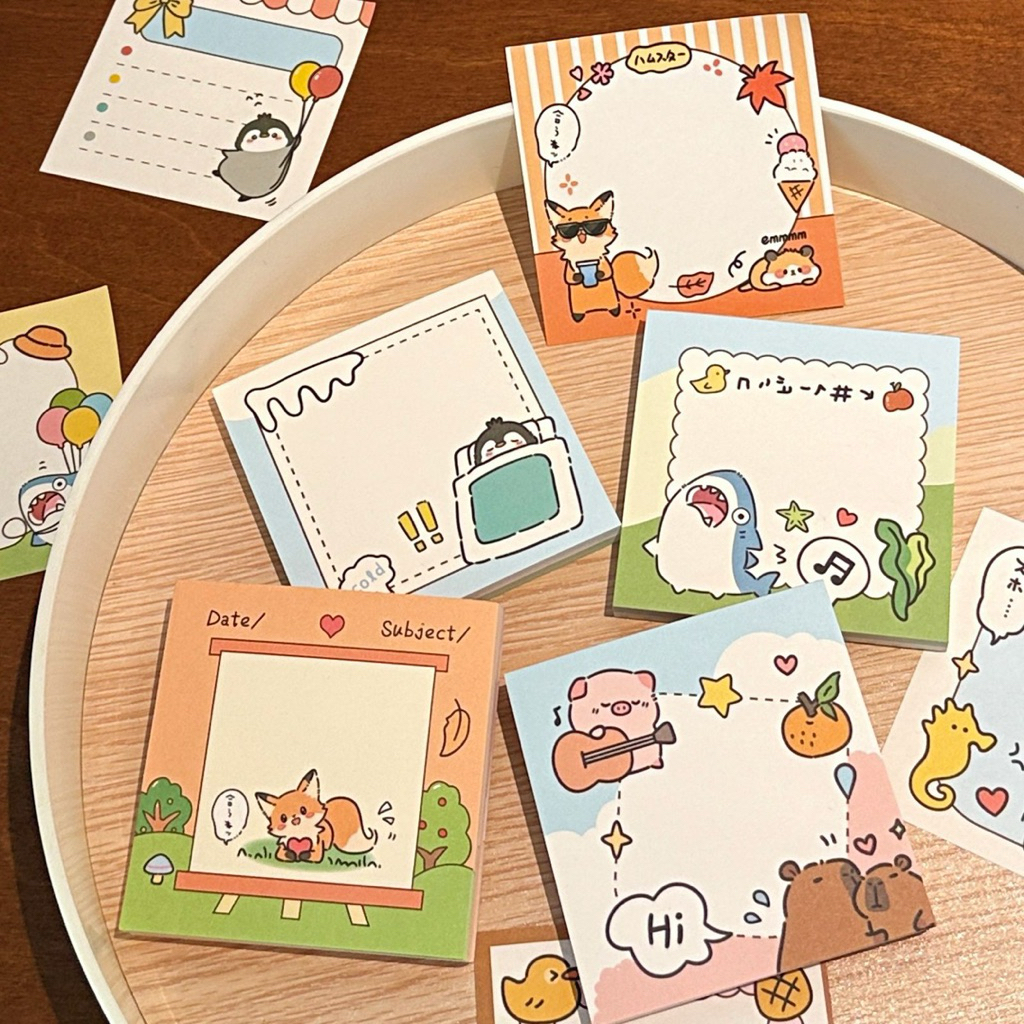 [BNM] Kertas Memo Animal Memo Pad Cartoon Note Pad Lucu
