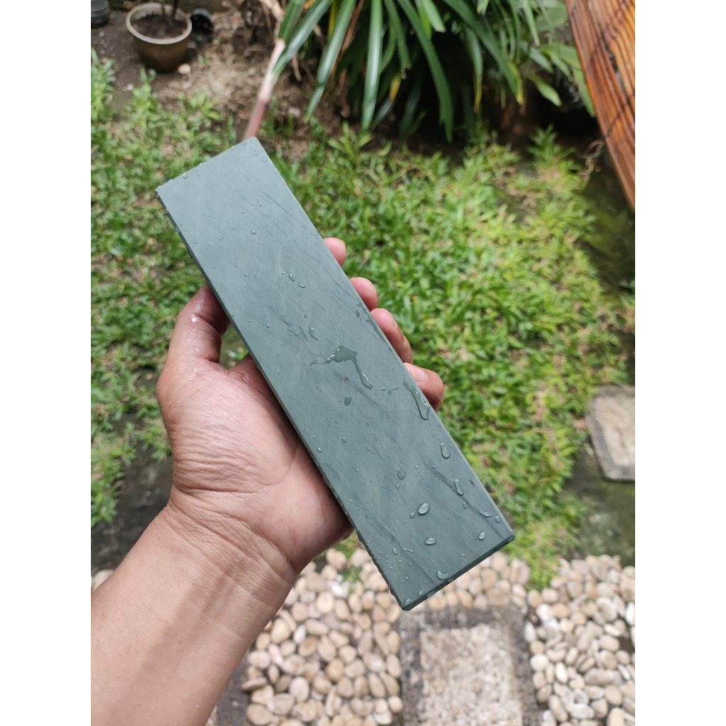 Batu Asah Goldfish Grit 7000 Hijau untuk Finishing Abrasif Sudah Lapping Rata Whetstone