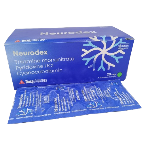 NEURODEX TABLET DEXA / VITAMIN SARAF NEUROTROPIK / KEBAS KESEMUTAN / STRIP 10 TABLET