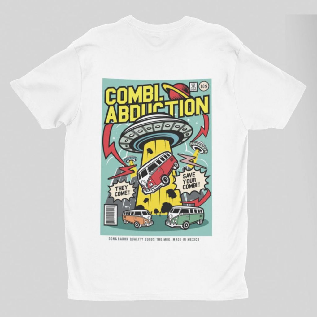 Kaos Baju Retro Vintage VW Combi Abduction