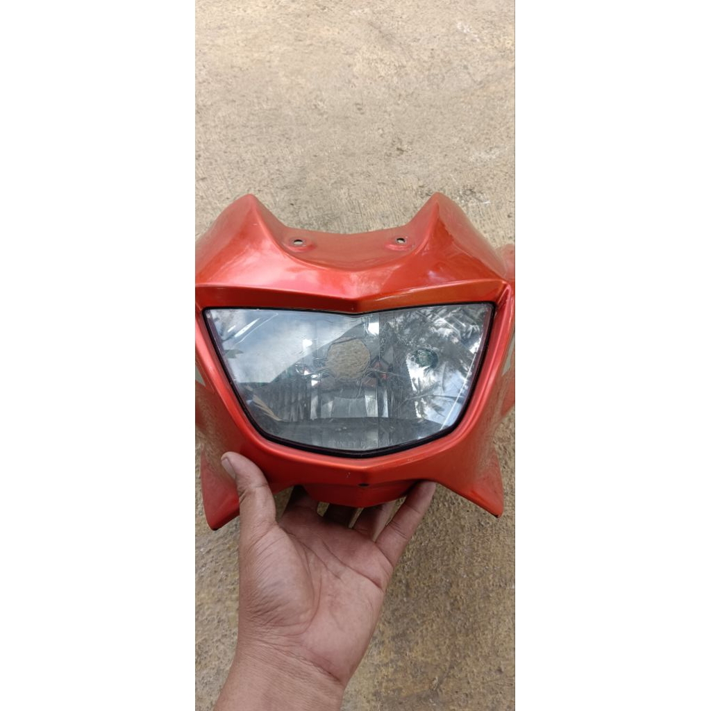 Batok lampu headlamp set reflektor lampu depan kawasaki ninja r barong original