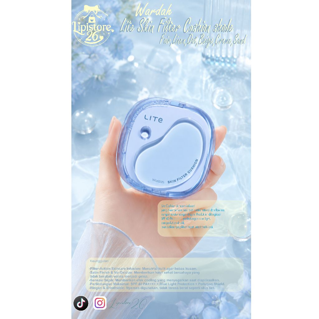 Wardah bedak Lite Skin Filter Cushion