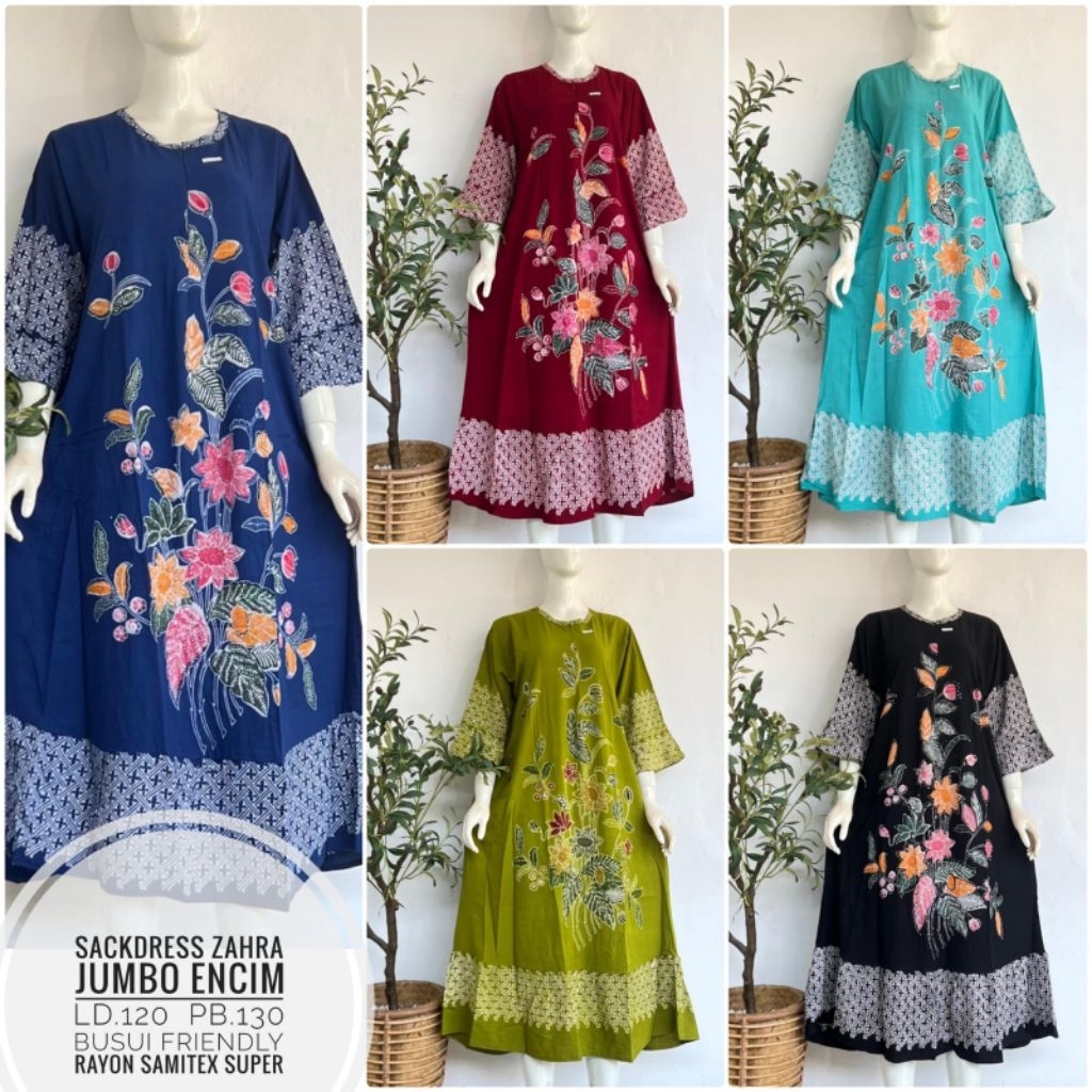 SACKDRESS DASTER JUMBO| DASTER KEKINIAN BUSUI PREMIUM RAYON PEKALONGAN