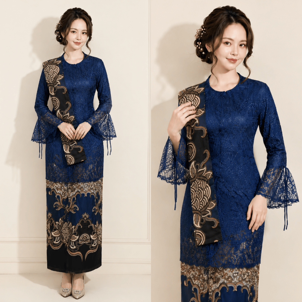 TERMURAH - DIANA 3 KEBAYA TERBARU BATIK COUPLE BROKAT WANITA/BAJU PASANGAN/KEMEJA LAMARAN ADIVA BROK