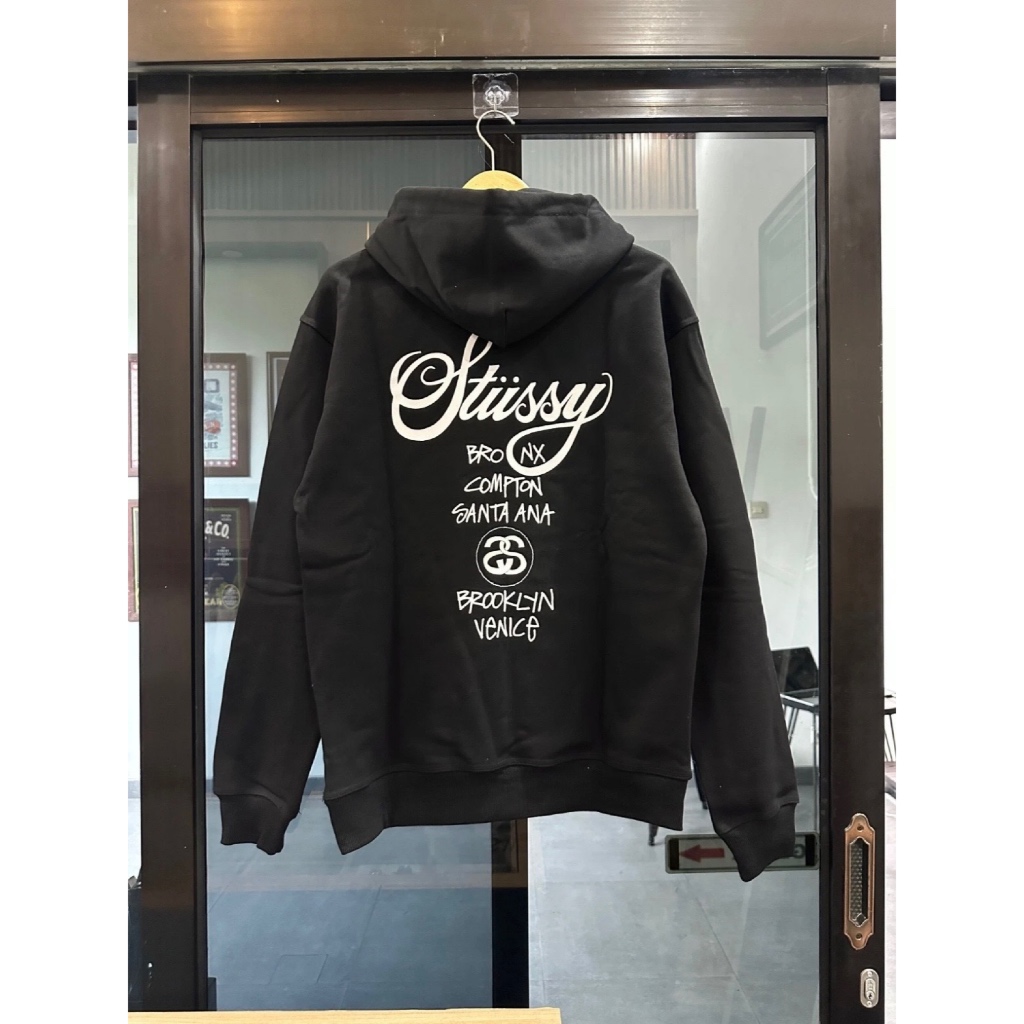 Stussy World Tour hoodie - Black (M)