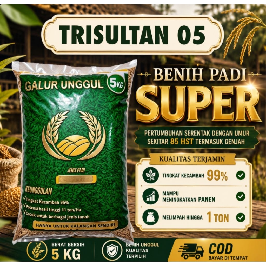 bibit/benih padi TRISULTAN 05