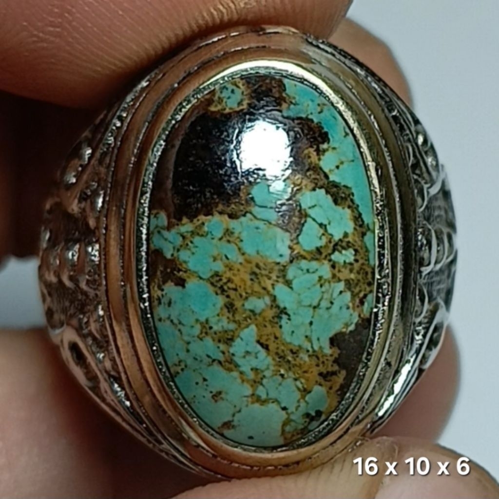 NATURAL BATU PIRUS PERSIA URAT EMAS