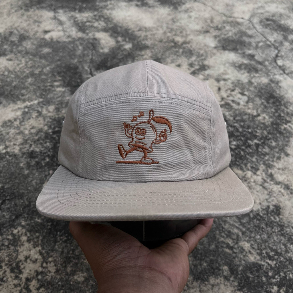 Topi 5panel Cream