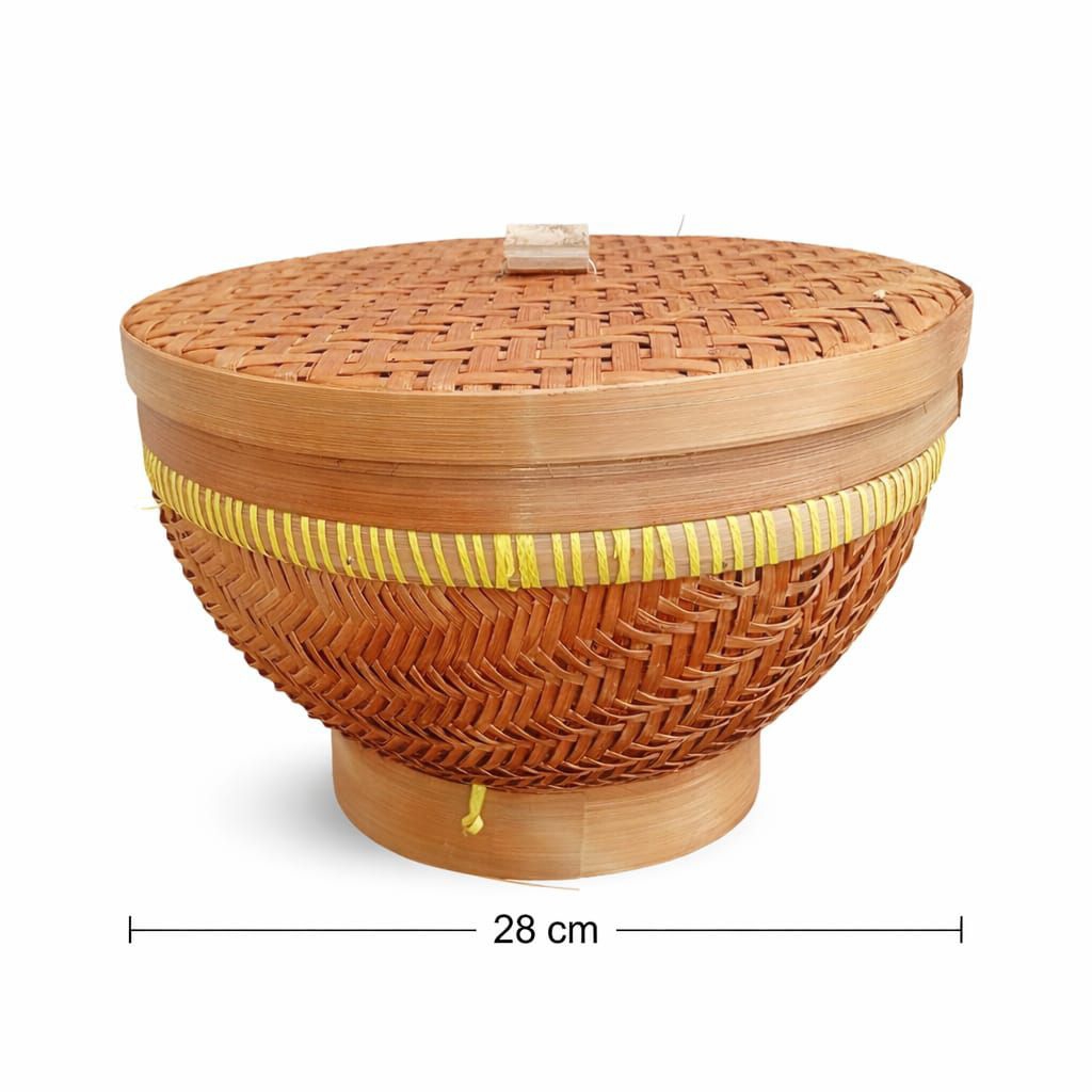 wakul nasi bambu wakul bambu 28 cm bakul nasi bambu anyaman wakul tempat nasi dari bambu