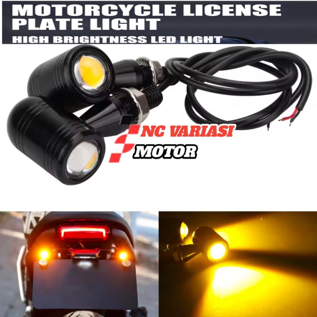 Lampu Sen Mini Sein LED Motor W175 XSR 155 Harley Universal lampu sein Mini Sport