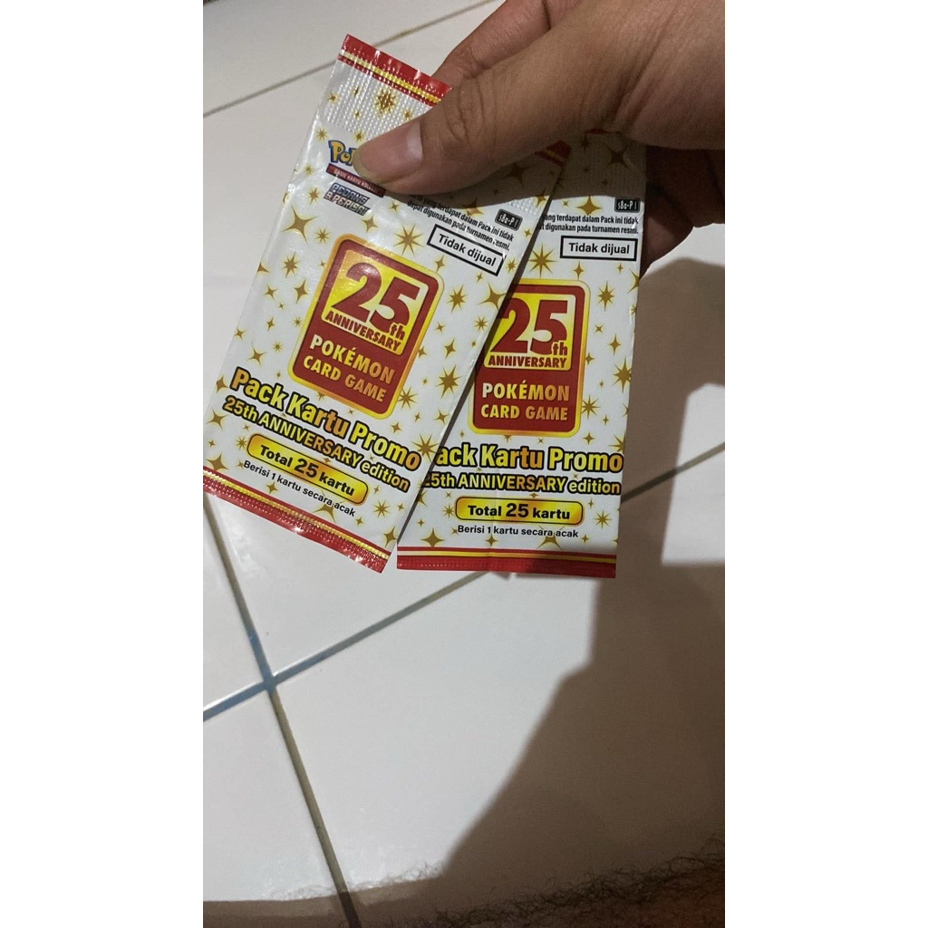 Kartu Promo 25Th indonesia pokemon TCG