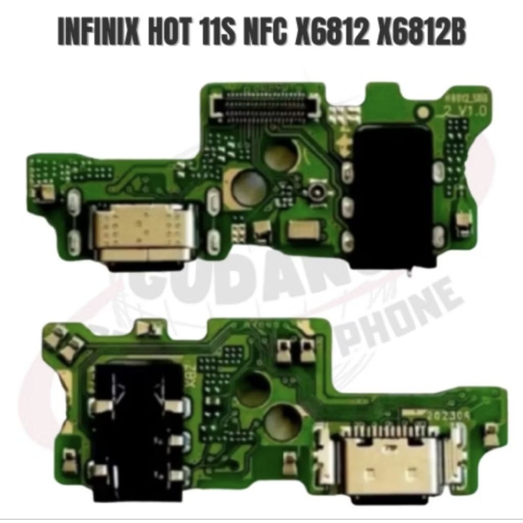 PAPAN CAS / BOARD CONEKTOR PCB INFINIX HOT 11S X6812 / X6812B ORIGINAL