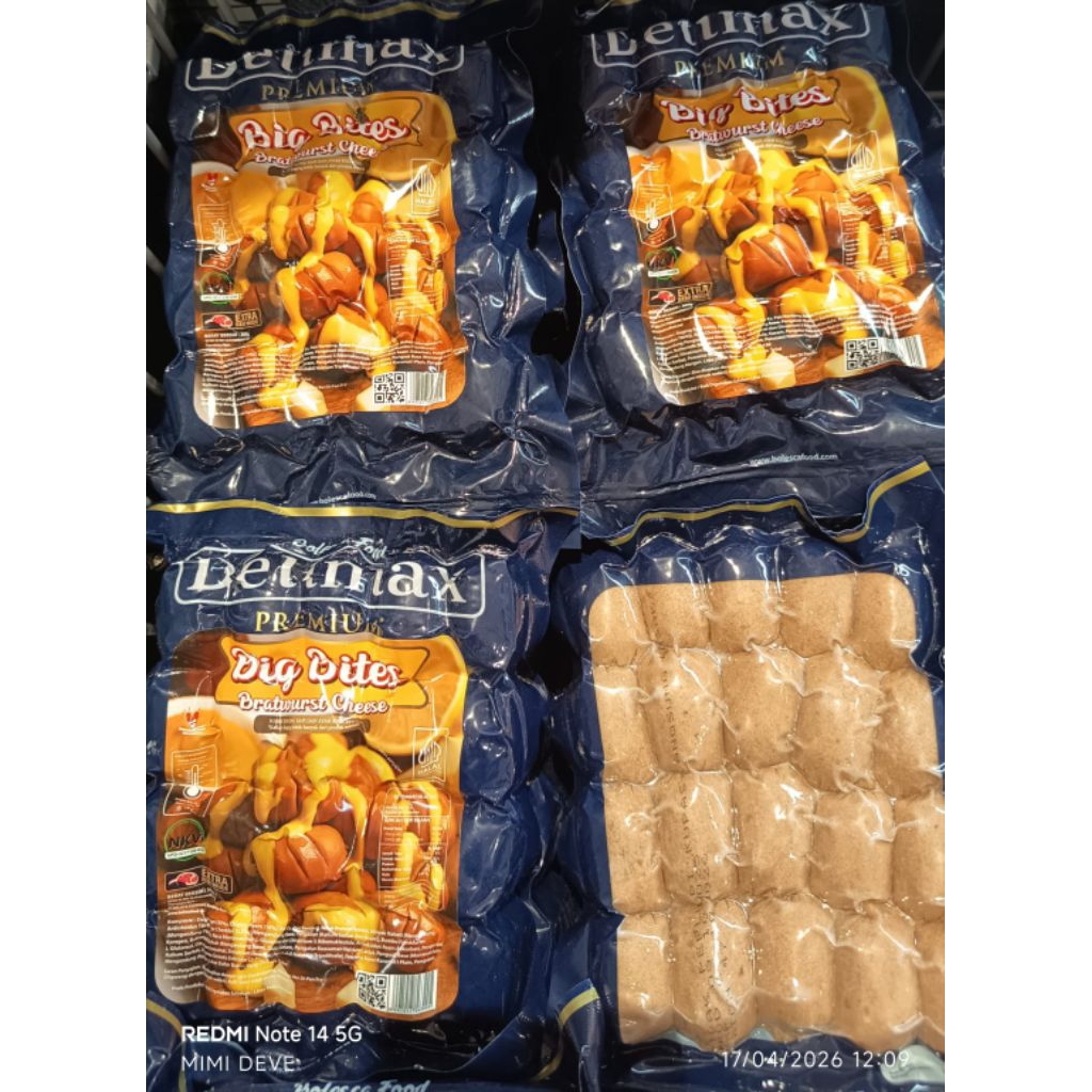 Delimax Sosis Big Bites Cheese 360gr