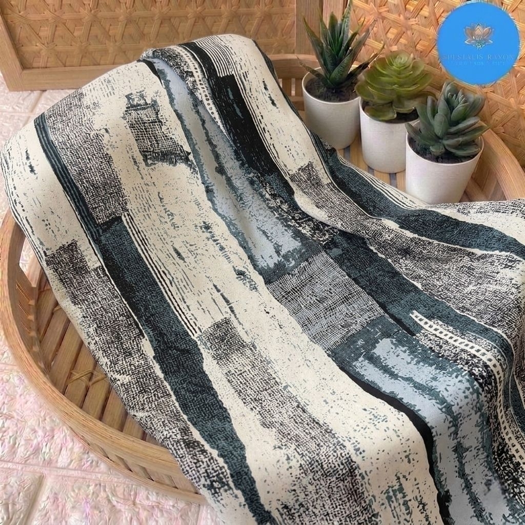 kain katun rayon viscose premium - kain rayon motif abstrak eksklusif - kain rayon digital print - k