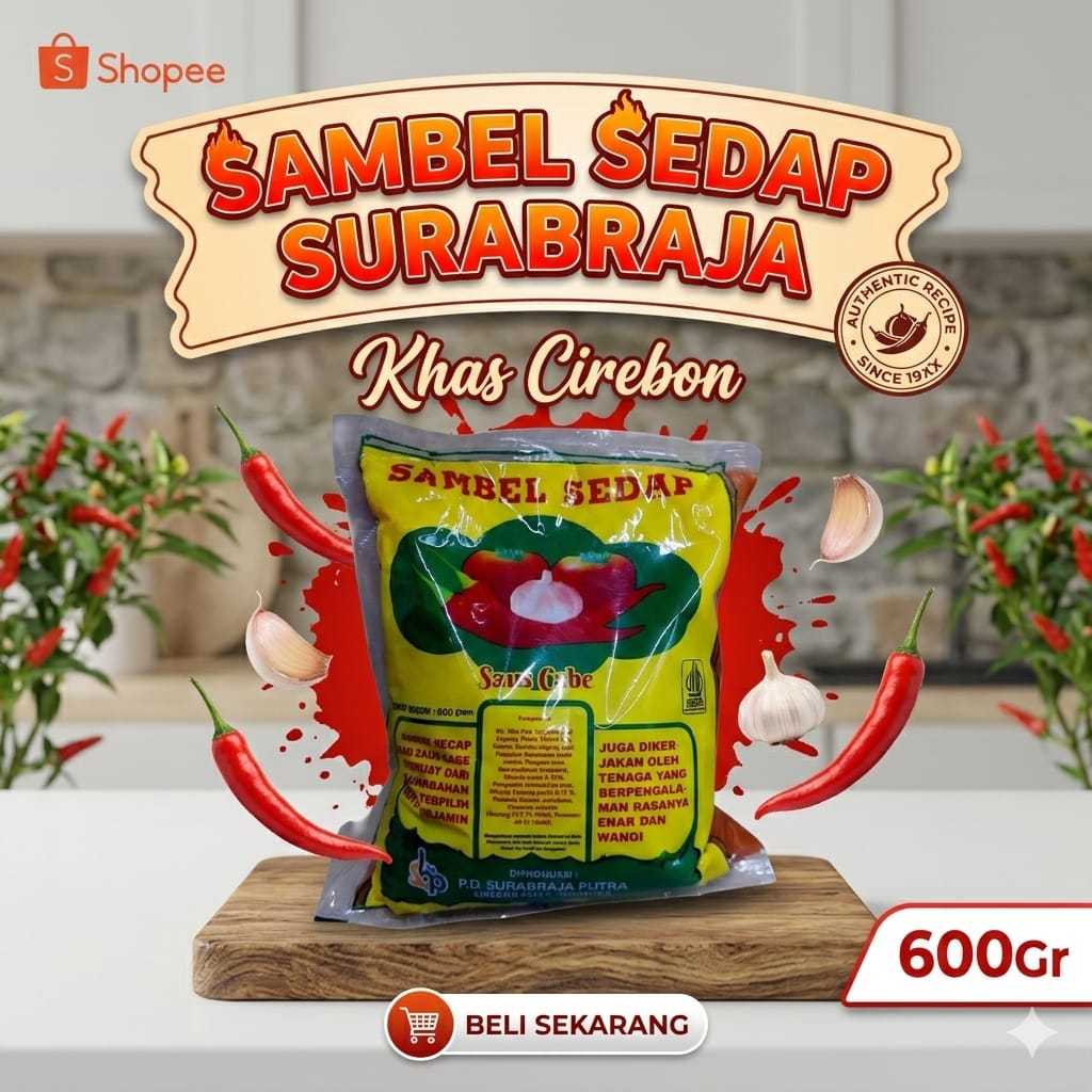 Saos Sambal Sedap Surabraja Saos Bakso 600gr