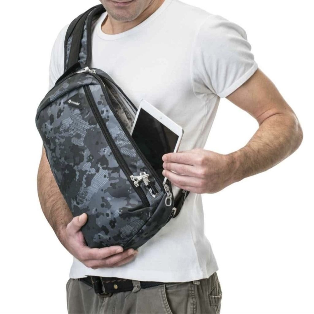 Pacsafe Vibe 325 - Anti Theft Sling Pack RFID Grey Camo