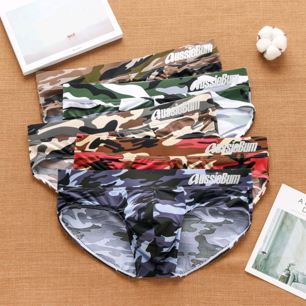 Celana Dalam Pria Brief Aussie Camo Motif Army