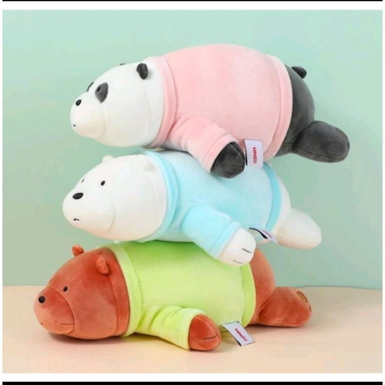 Boneka WBB Ice Bear Costume Turtle Blue Soft Plush Miniso Original