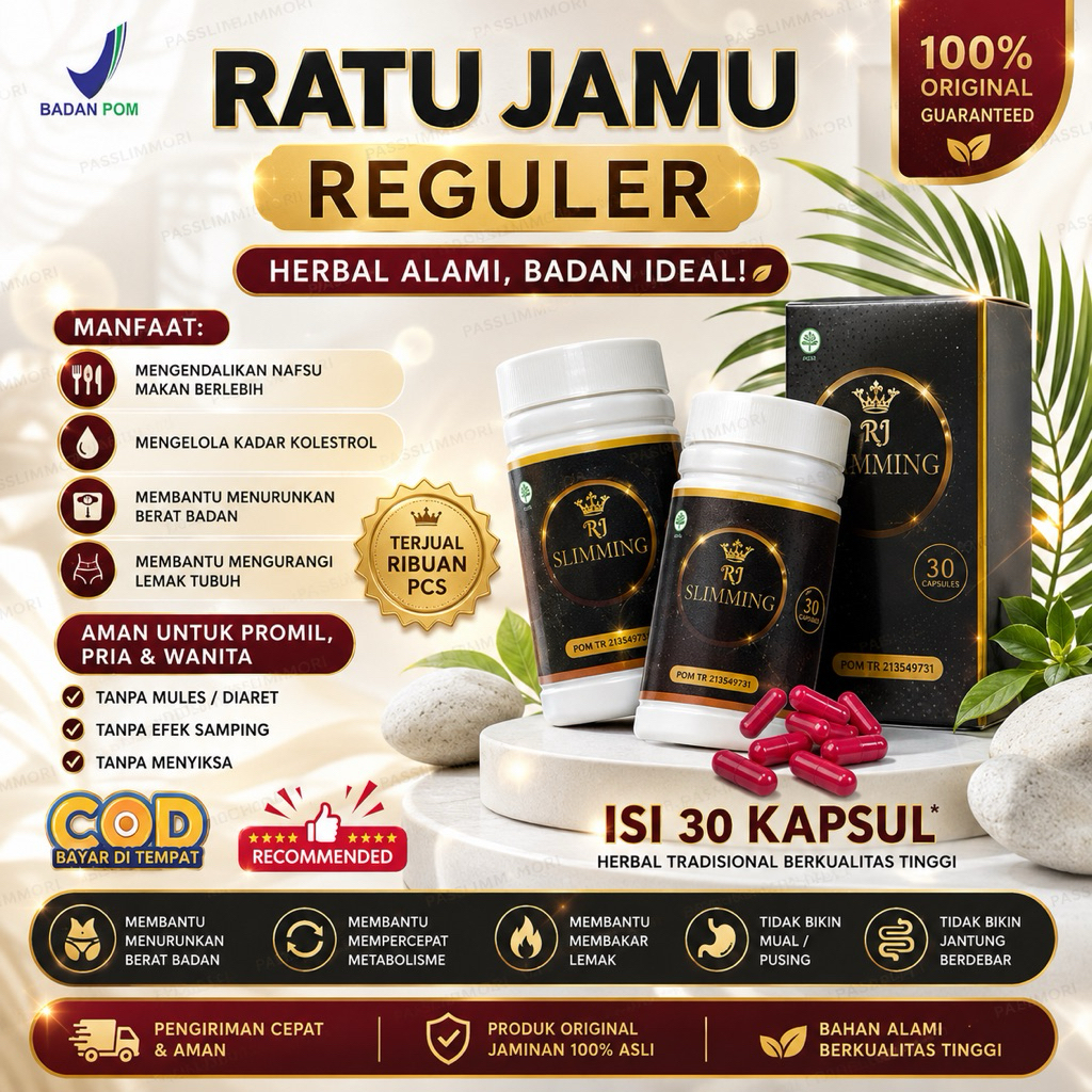 RATU JAMU REGULER/RJ SLIM AMPUH MENURUNKAN BERAT BADAN TANPA DIET KETAT