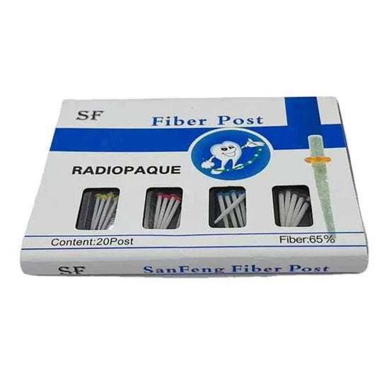 Fiber Post - Radiopaque Dental Glass Fiber Root Canal Post Pasak Gigi Endodontik Kuat & Fleksibel