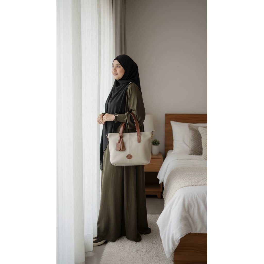 TOTE BAG "DAVINA" ASLI KULIT BY ANANTIO