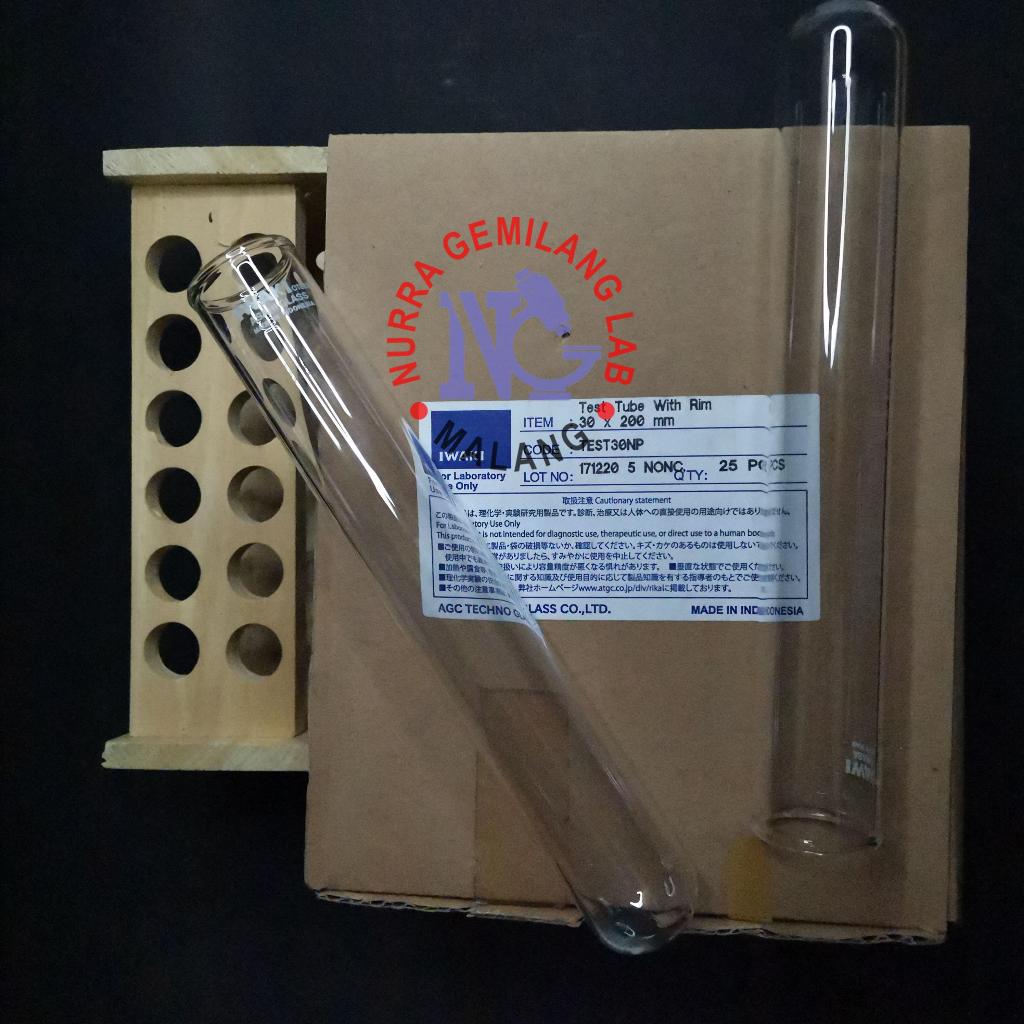 Test Tube Iwaki | Tabung Reaksi Iwaki | Tabung Reaksi Kaca