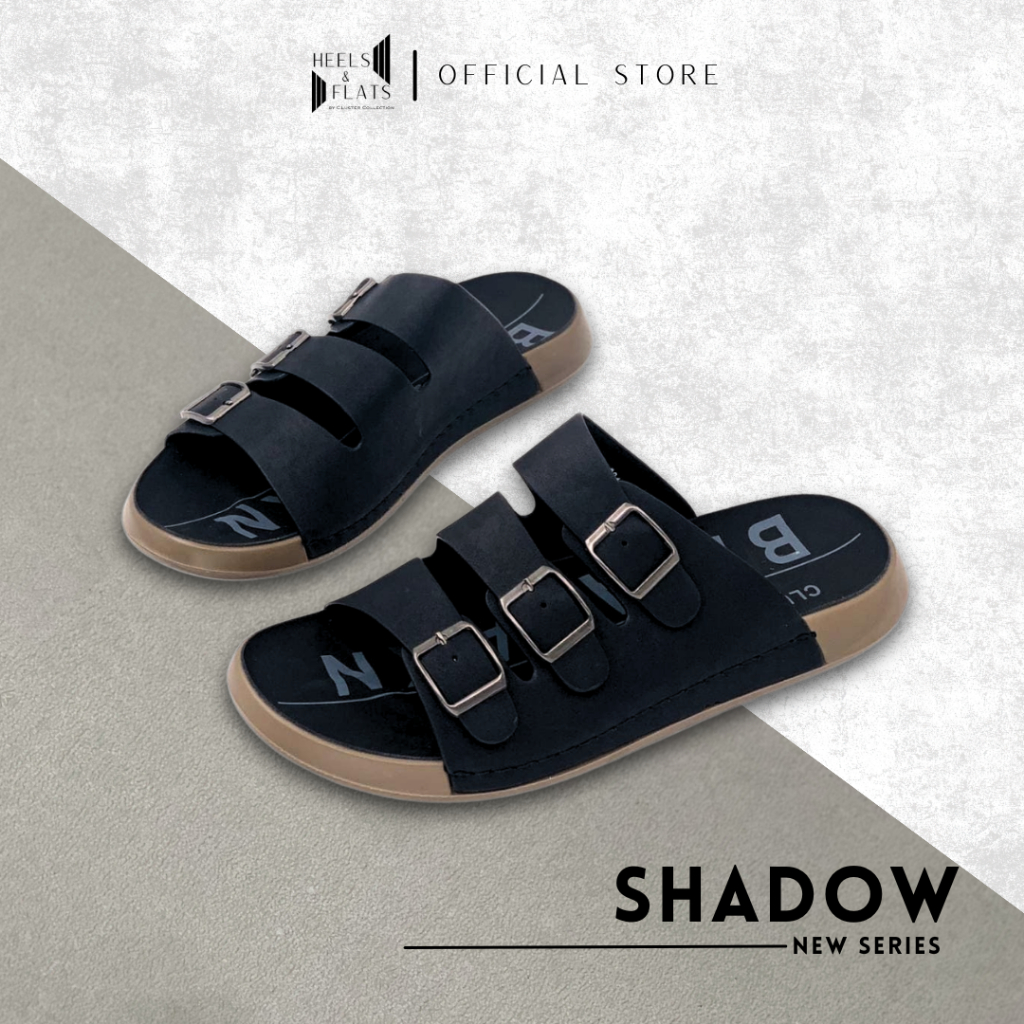 Cluster - Sandal Pria Elegant Premium Import Sandal Casual Pria Tali 3 Bahan Kulit Sintetis Size 39-