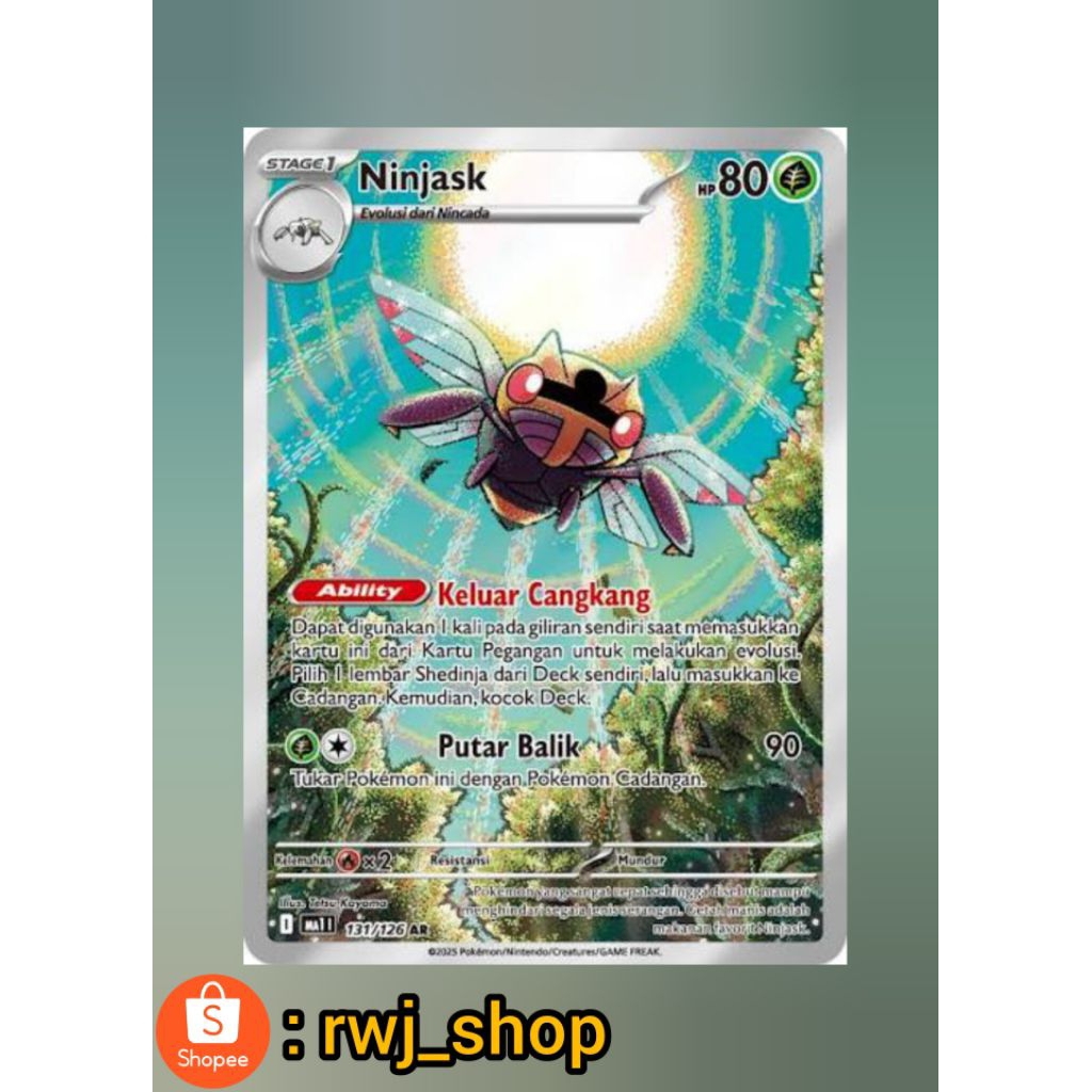 Pokemon TCG Indonesia - Ninjask AR MA1 131/126