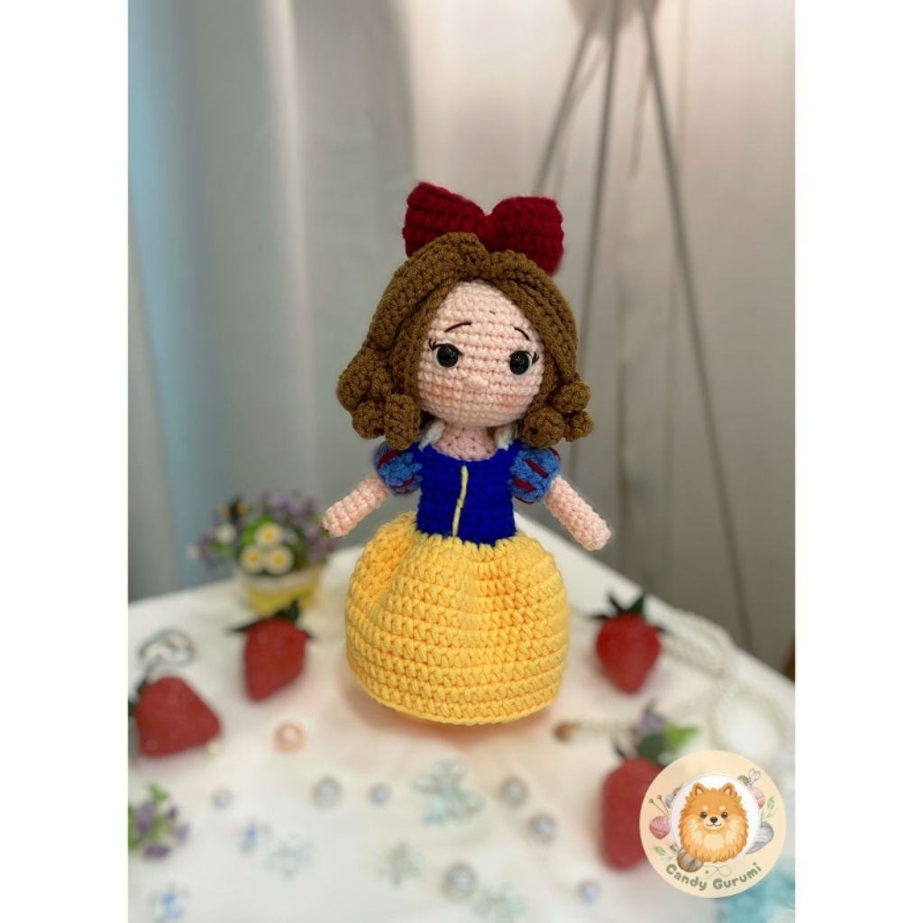 Boneka Rajut Amigurumi Snow White