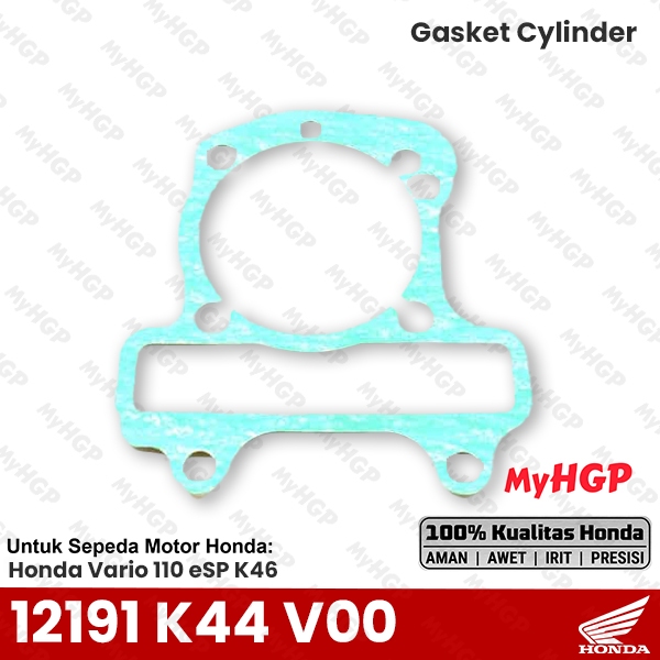 12191K44V00 - Gasket Cylinder Block - BeAT, Scoopy, Vario 110 eSP 12191-K44-V00 12191 K44 V00 Paking