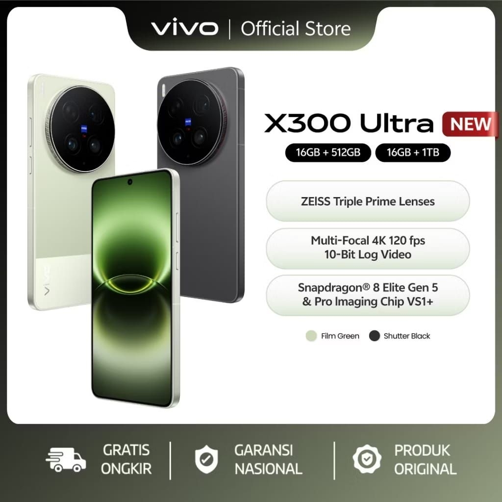 HP VIVO X300 ULTRA RAM 16/512GB | 16/1TB GARANSI RESMI VIVO INDONESIA