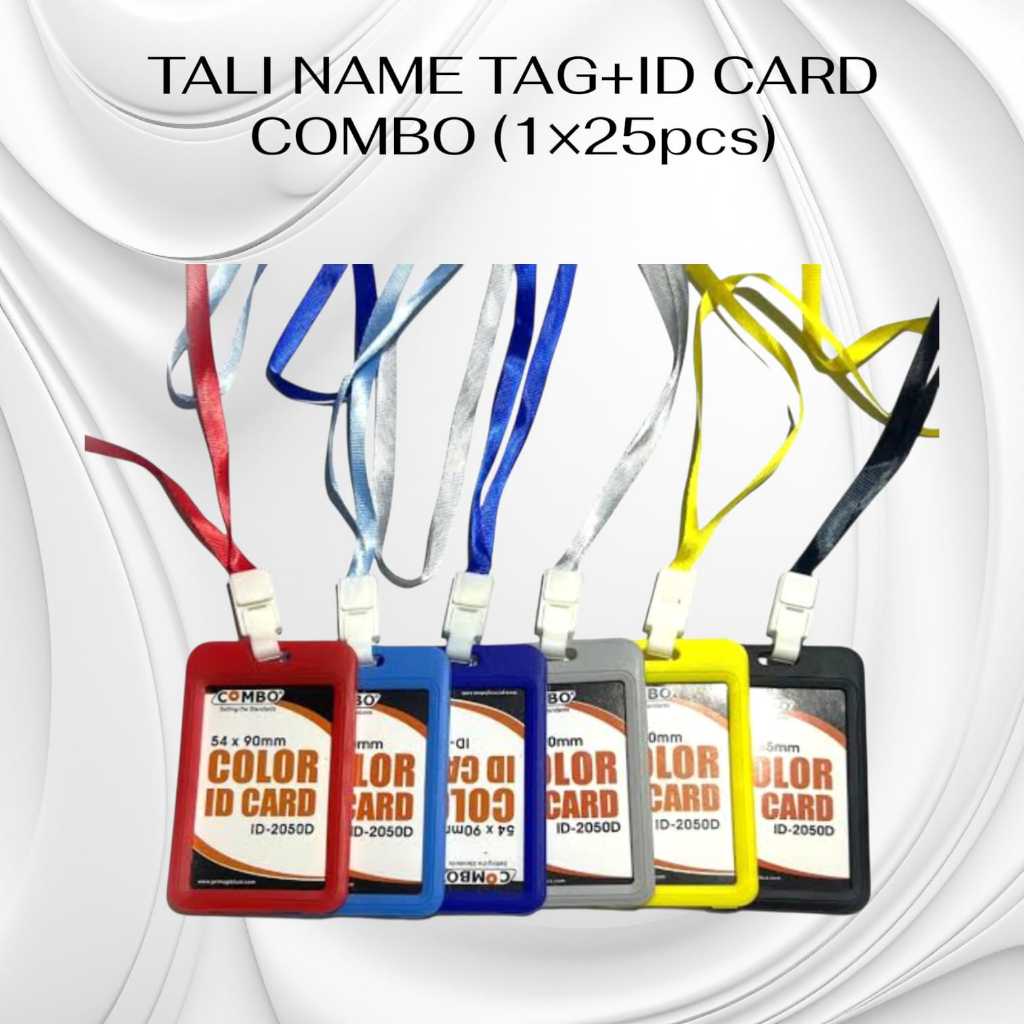 TALI NAME TAG + ID CARD - GANTUNGAN KARTU IDENTITAS KARYAWAN