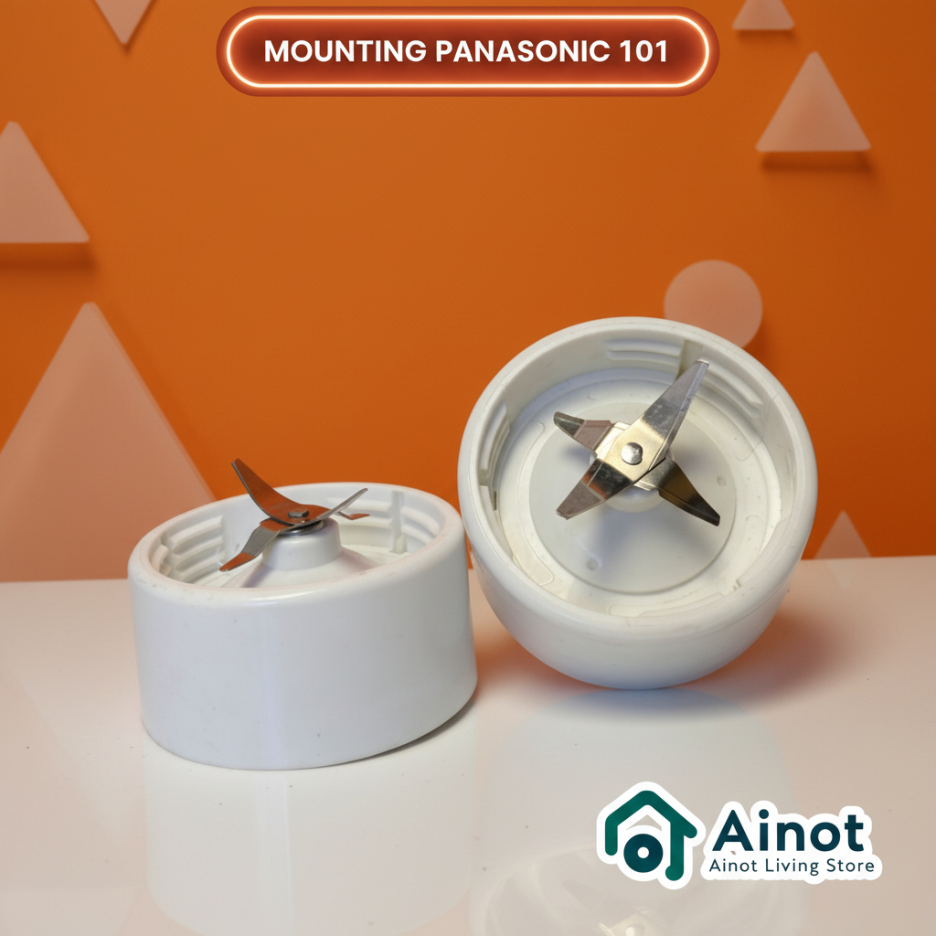 MOUNTING PISAU BLENDER PANASONIC 101 4 MATA STAINLESS FOOD GRADE PUTIH AWET