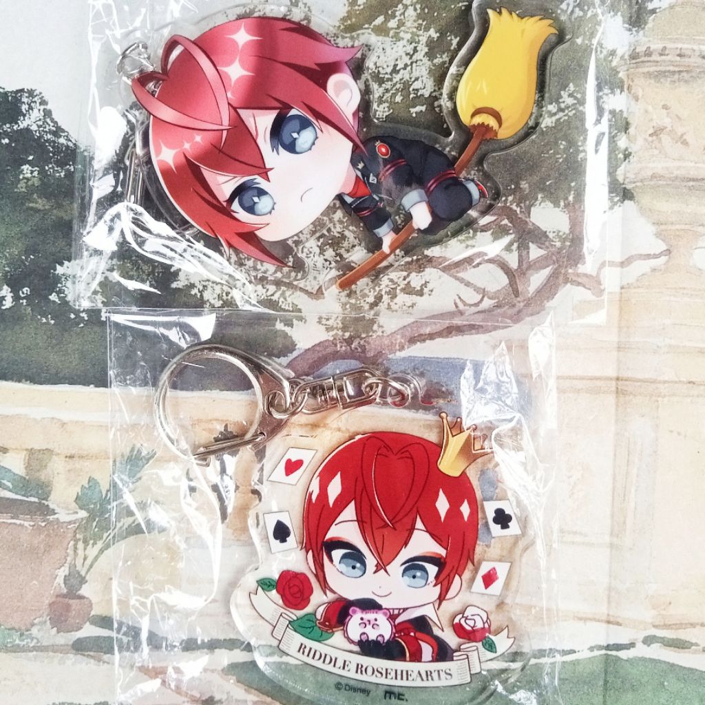 TWISTED WONDERLAND Official Riddle Rosehearts Acrylic Keychain Merch