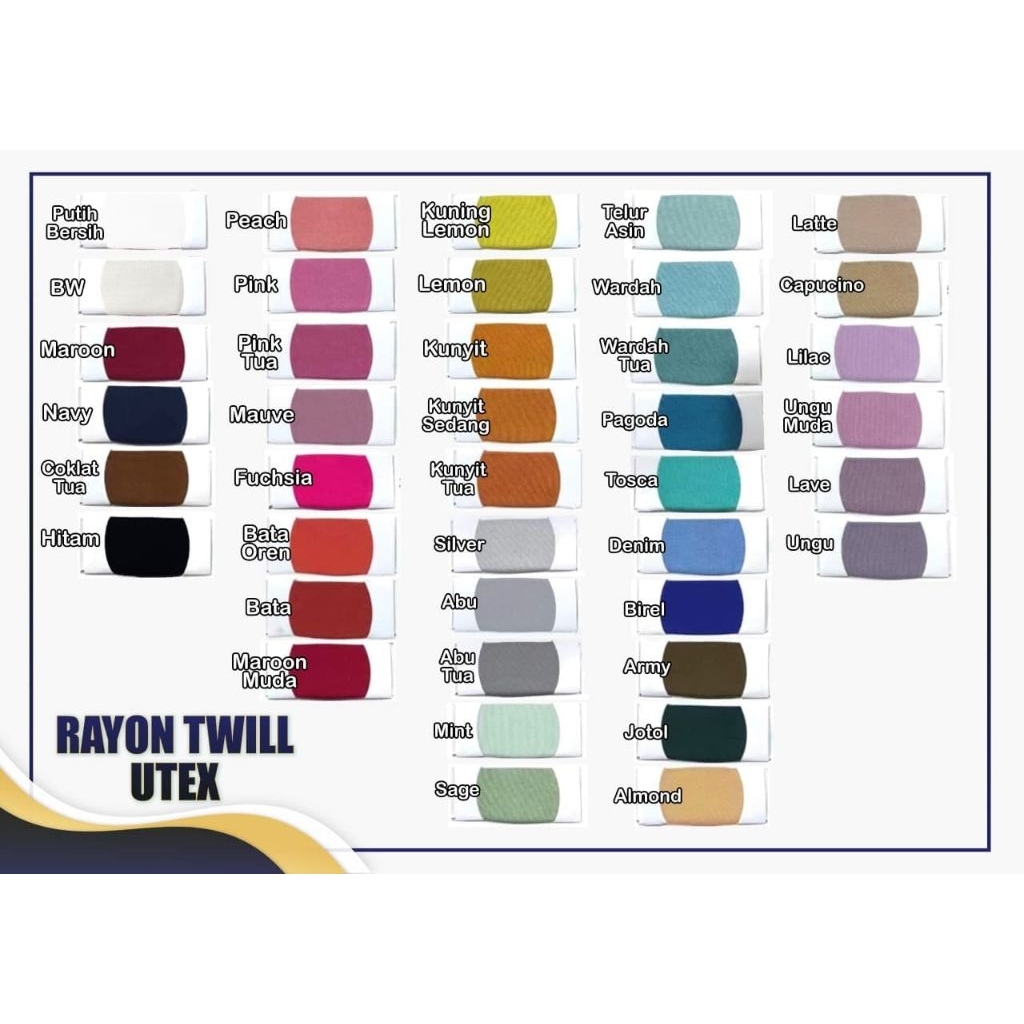 Rayon Twill / kain rayon twill roll