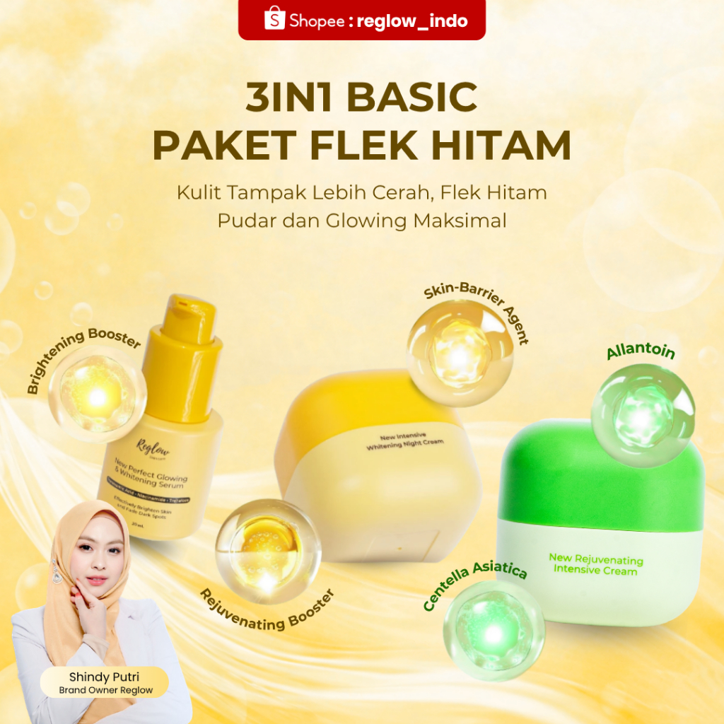 Reglow dr.shindy Skincare Untuk Flek Hitam Acne Beauty Official Store Resmi