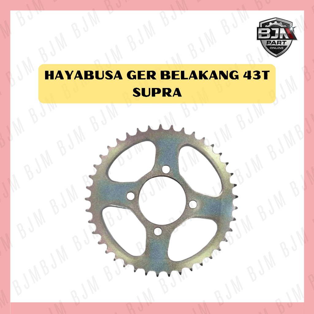 GIR BELAKANG 43T SUPRA LAMA SUPRA X 125 KHARISMA REVO BLADE - HAYABUSA GIGI BELAKANG SUPRA