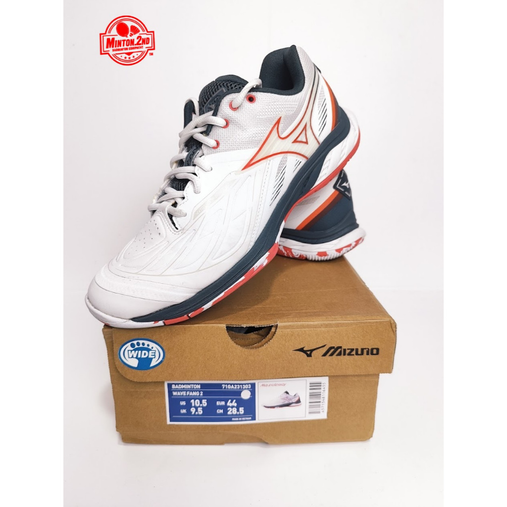 Sepatu Mizuno Wave Fang 2 Wide Size 44 / 28.5cm Second