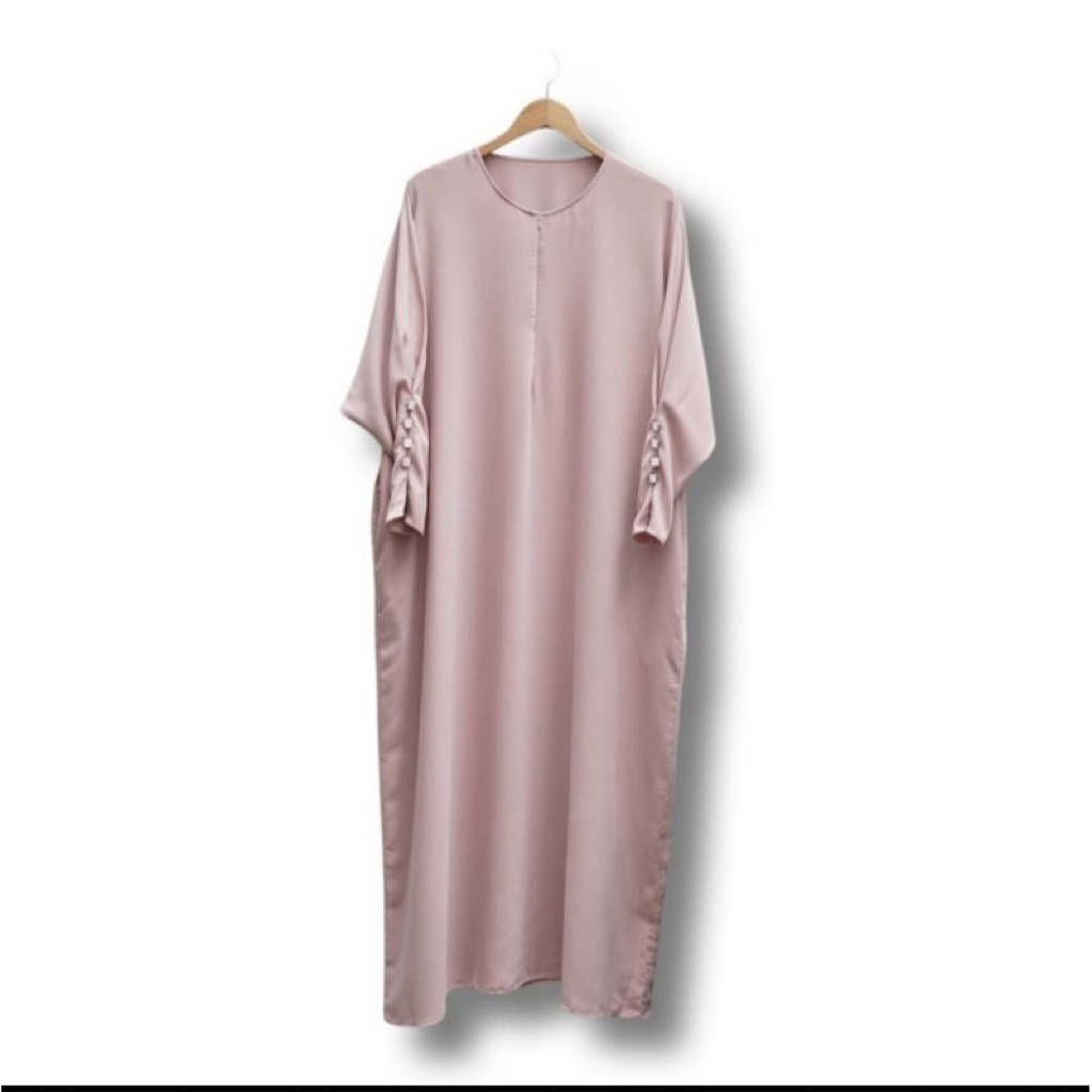 Preloved Beenaism Zahra Abaya Mellow Peach M
