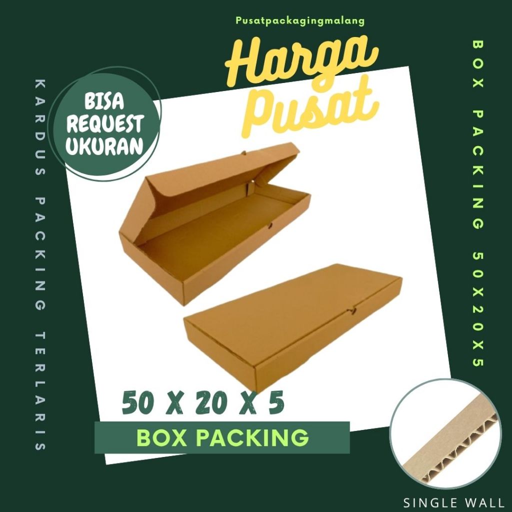 Box Keyboard 50x20x5 LD Kardus Packing Kemasan Karton Dus Kotak Pusat Packaging Malang