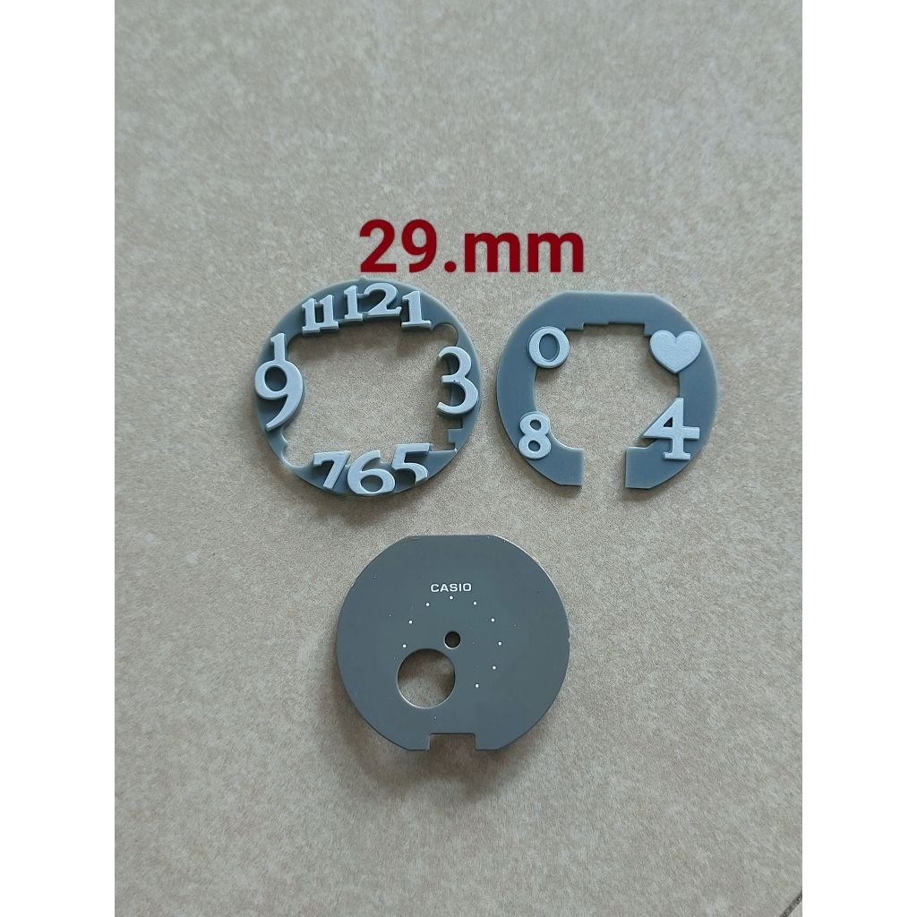 dial jam casioo plat jam casioo 29mm second no29