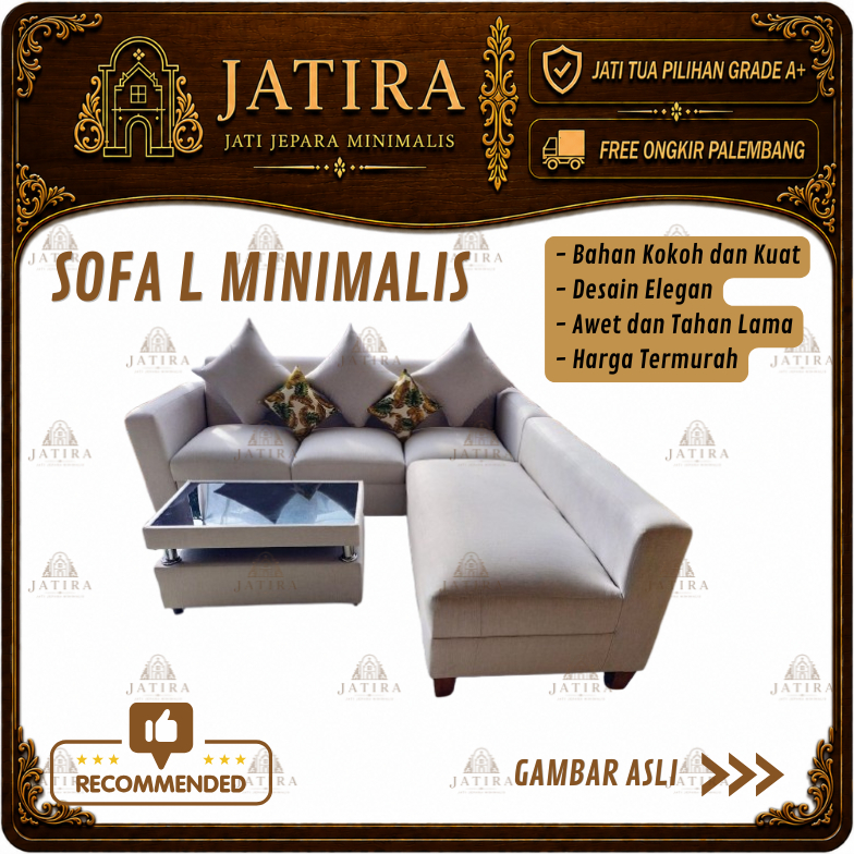 Sofa L Minimalis |  Sofa L Minimalis Murah Palembang