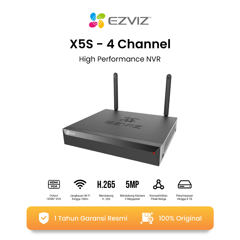 EZVIZ CS-X5S 4CHANNEL HIGH PERFORMANCE NVR